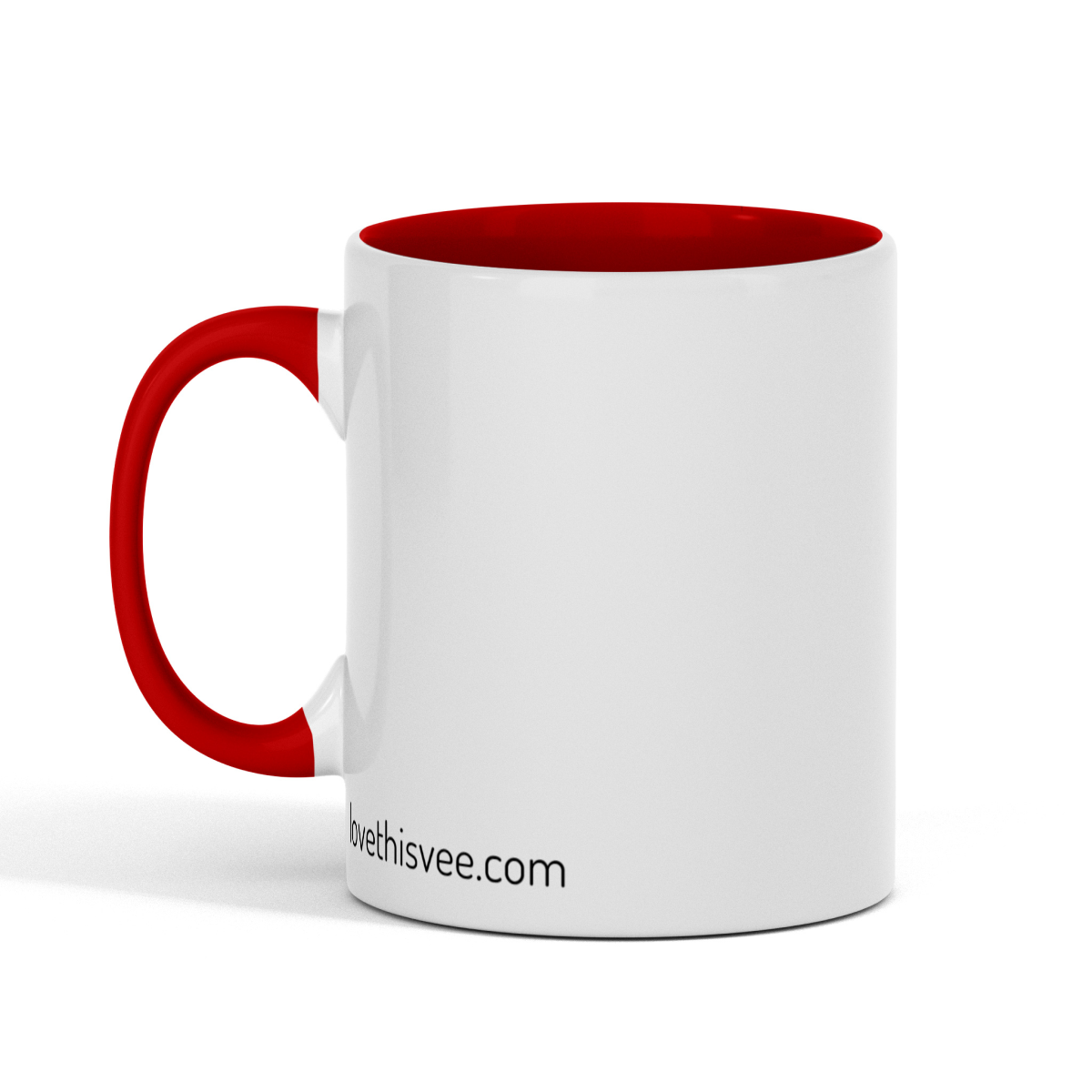 Standard size glossy ceramic mug