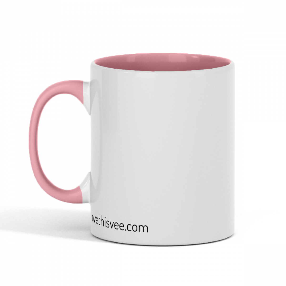 Standard size glossy ceramic mug